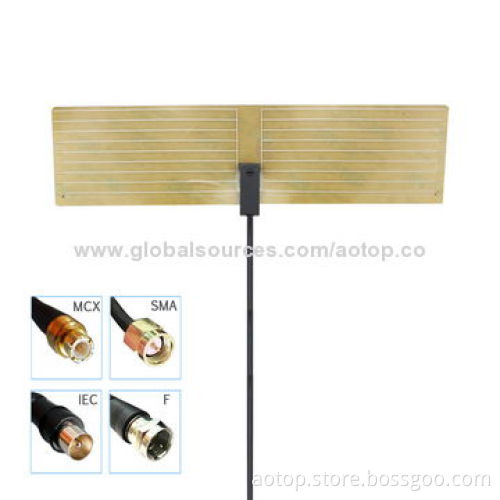 Hot Selling Car Active Film Antenna for Digital TV Boxes with VHF/UHF, SMA Brass Connector, 5m Cable